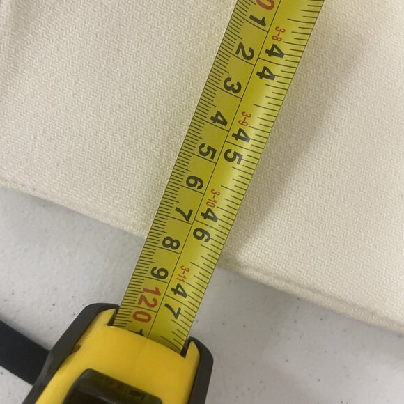 Zara Womens Long Wool Coat Jacket L Ivory Cream Double Breasted 2212/806 NWT - Picture 13 of 14